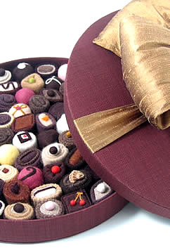 Chocolate Box Wellthread Exhibition Textile Artwork