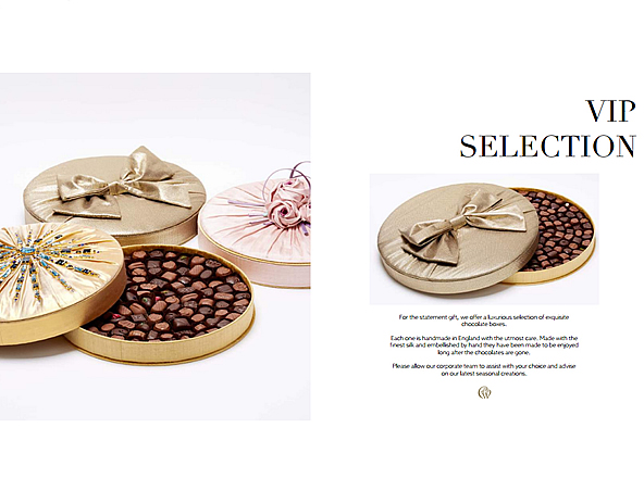 Charbonnel et Walker Corporate Advertising Campaign VIP Couture Silk Chocolate Box Collection